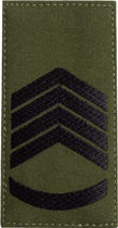 Шеврон нашивка на липучці IDEIA погон звання ЗСУ Головний сержант 5х10 см (2200004295633) - зображення 1