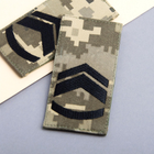 Шеврон нашивка на липучці IDEIA погон звання ЗСУ Майстер сержант 5х10 см (2200004301914) - зображення 5
