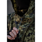 Дощовик пончо для військових, камуфляж піксель на липучках - зображення 5