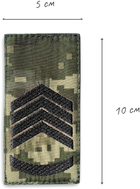 Шеврон нашивка на липучке IDEIA нагрудный ВСУ Вооруженные силы Украины 2х12 см, вышитый патч (2200004269238) - изображение 4
