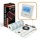 Комплект теплого пола Therm FEP-200 1 м² 200W нагревательный мат с программируемым терморегулятором белым (10200-0034)