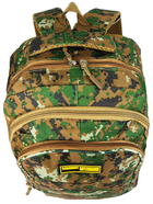 Городской рюкзак в стиле милитари 22L камуфляж пиксель Battlegrounds 30x43x19 см (sum0021301) Зелёный - изображение 6