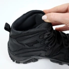 Шкіряні тактичні черевики OKSY TACTICAL Black літні (сітка) 42 розмір - зображення 9