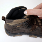 Кожаные тактические ботинки OKSY TACTICAL Brown летние (сетка) 45 размер - изображение 10