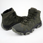 Кожаные тактические ботинки OKSY TACTICAL Olive летние (сетка) 43 размер - изображение 3