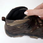 Шкіряні тактичні черевики OKSY TACTICAL Brown літні (сітка) 43 розмір - зображення 10