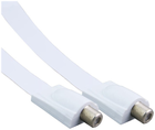 Adapter antenowy DPM przewód typu F ultra slim 20 cm biały (5903332589937) - obraz 2