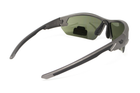 Защитные очки Venture Gear Tactical Semtex 2.0 Gun Metal (forest gray) Anti-Fog, чёрно-зелёные в оправе цвета темный металик - изображение 5