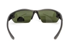 Защитные очки Venture Gear Tactical Semtex 2.0 Gun Metal (forest gray) Anti-Fog, чёрно-зелёные в оправе цвета темный металик - изображение 6