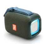 Bluetooth-колонка TG339 c RGB ПОДСВЕТКОЙ, speakerphone, радио, green