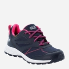 Підліткові кросівки для дівчинки Jack Wolfskin Woodland Texapore Low K 4042162-8333 36 Темно-синій/Рожевий (4064993186994) - зображення 2