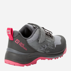Buty sportowe dziecięce dla dziewczynki na rzepy Jack Wolfskin Villi Hiker Texapore Low K 4056831-2428 36 Szary/Różowy (4064993840513) - obraz 4