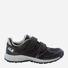 Buty sportowe chłopięce na rzepy Jack Wolfskin Woodland Texapore Low Vc K 4046351-6364 37 Ciemnoszare (4064993187755)