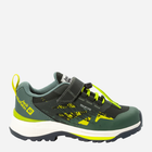 Buty sportowe chłopięce na rzepy Jack Wolfskin Villi Hiker Texapore Low K 4056831-4136 37 Zielone (4064993728934) - obraz 1