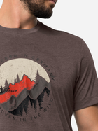 Koszulka dresowa męska Jack Wolfskin Hiking S/S T M 1808762-2365 XL Brązowa (4064993851953) - obraz 3