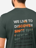 Спортивна футболка чоловіча Jack Wolfskin Hiking S/S T M 1808762-4161 XL Зелена (4064993852073) - зображення 3