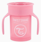 Kubek niekapek Twistshake 360 Cup Pastel Pink 6 m + 230 ml (7350083129284) - obraz 1