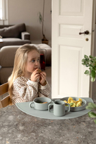 Набір силіконового посуду Everleigh & Me Children Tableware Set Charcoal 3 шт (5745000280186) - зображення 3