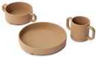 Набір силіконового посуду Everleigh & Me Children Tableware Set Rust 3 шт (5745000280162) - зображення 1