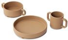 Zestaw naczyń silikonowych Everleigh & Me Children Tableware Set Rust 3 szt (5745000280162)