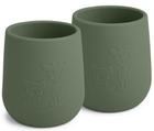 Zestaw silikonowych kubków Nuuroo Abel Silicone Cup Dusty Green 2 szt (5715235023933) - obraz 1