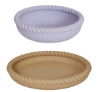 Набір силіконового посуду Oyoy Mini Mellow Plate and Bowl Light Rubber/Lavender 2 шт (5712195059200) - зображення 1