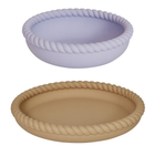 Набір силіконового посуду Oyoy Mini Mellow Plate and Bowl Light Rubber/Lavender 2 шт (5712195059200) - зображення 1