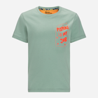 Дитяча футболка для дівчинки Jack Wolfskin Villi T K 1609721-4215 104 см Зелена (4064993684155) - зображення 1