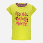 Дитяча футболка для дівчинки Jack Wolfskin Villi T G 1609741-4139 116 см Жовта (4064993684766) - зображення 1
