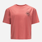Підліткова укорочена футболка для дівчинки Jack Wolfskin Teen Mosaic T G 1609841-2183 152 см Коралова (4064993686135) - зображення 1