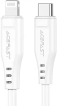 Кабель Acefast C3-01 Type-C to iP 3A 30W TPE TPE connectors White (AFC3-01W)