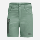 Дитячі шорти для дівчинки Jack Wolfskin Active Shorts K 1609341-4215 152 см Зелені (4064993682557) - зображення 1