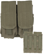 Подсумок тактический Mil-Tec Для магазинов M4/M16 Двойной Олива MAG.TASCHE M4/M16 DOUBLE OLIV (13496601)