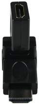 Адаптер DPM кутовий поворотний HDMI - HDMI M/F чорний (5903332589975) - зображення 6