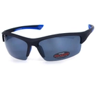 Поляризаційні окуляри BluWater Daytona-1 Polarized (gray) сірі у чорно-синій оправі - зображення 1