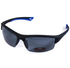 Поляризационные очки BluWater Daytona-1 Polarized (gray) серые в черно-синей оправе - изображение 5