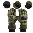 Полнопалые перчатки с флисом Eagle Tactical Green L (AW010716) - изображение 2