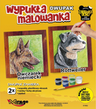 Wypukła malowanka Mirage Hobby Owczarek niemiecki + Rottweiler 2 szt (5901461610621) - obraz 1