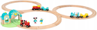 Ігровий набір Brio World Micky Maus - Дерев'яний потяг зі станцією (7312350322927) - зображення 3