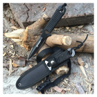 Нож метательный, спецназа, тактический универсальный SH102 Black - изображение 6