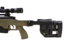 Снайперська гвинтівка MB4411D - з оптикою і сошками - Olive [WELL] (для страйкболу) - зображення 9
