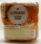 Купаж зеленого, травяного и ягодного чая Lovare Alpine Herbs 50 пакетиков по 1.5г