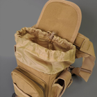 Тактична сумка на стегно для екстремальних видів спорту 28х27см Оксфорд Нейлон 900D SILVER KNIGHT Хакі АН229 - зображення 5