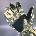 Мужские перчатки теплые зимние тактические для рыбалки охоты и туризма размер универсальный Камуфляж Woodland АН8570 - изображение 3