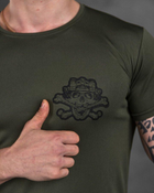 Тактическая потоотводящая футболка Odin game олива XL - изображение 9