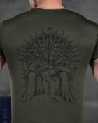 Тактична потоотводящая футболка Odin game олива L - зображення 5