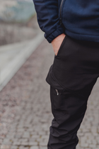 Тактичні штани SMILO cargo Softshell BLACK, XL, Softshell - зображення 4