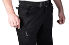 Тактичні штани SMILO cargo rip-stop black, XL, 230 г кв м, 65% поліестер з еластаном/35% хлопок - зображення 4