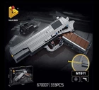 Конструктор пистолет Panlos Brick Colt 1911 игрушечный конструктор оружие 333 детали