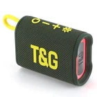 Bluetooth-колонка TG396 з ПІДСВІЧУВАННЯМ, speakerphone, радіо, green